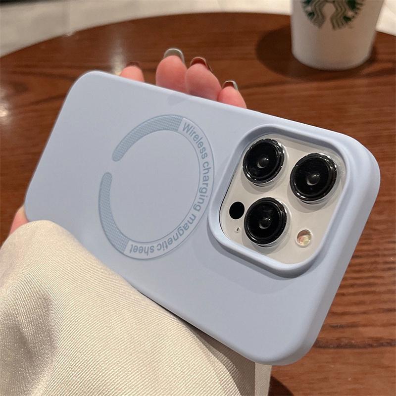 For Magsafe Liquid Silicone Phone Cases For iPhone 16 14 12 13 11 15 Pro Max 16 Plus Shoncproof Magnetic Wireless Charge Cover