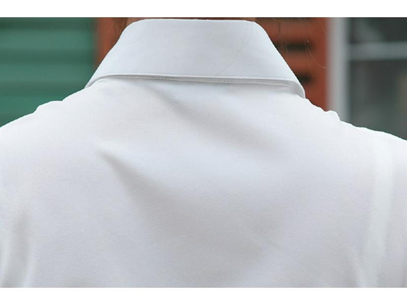 2024 Summer Women's White Chiffon Work Shirt, Plus Size, Professional Short-Sleeve OL Style