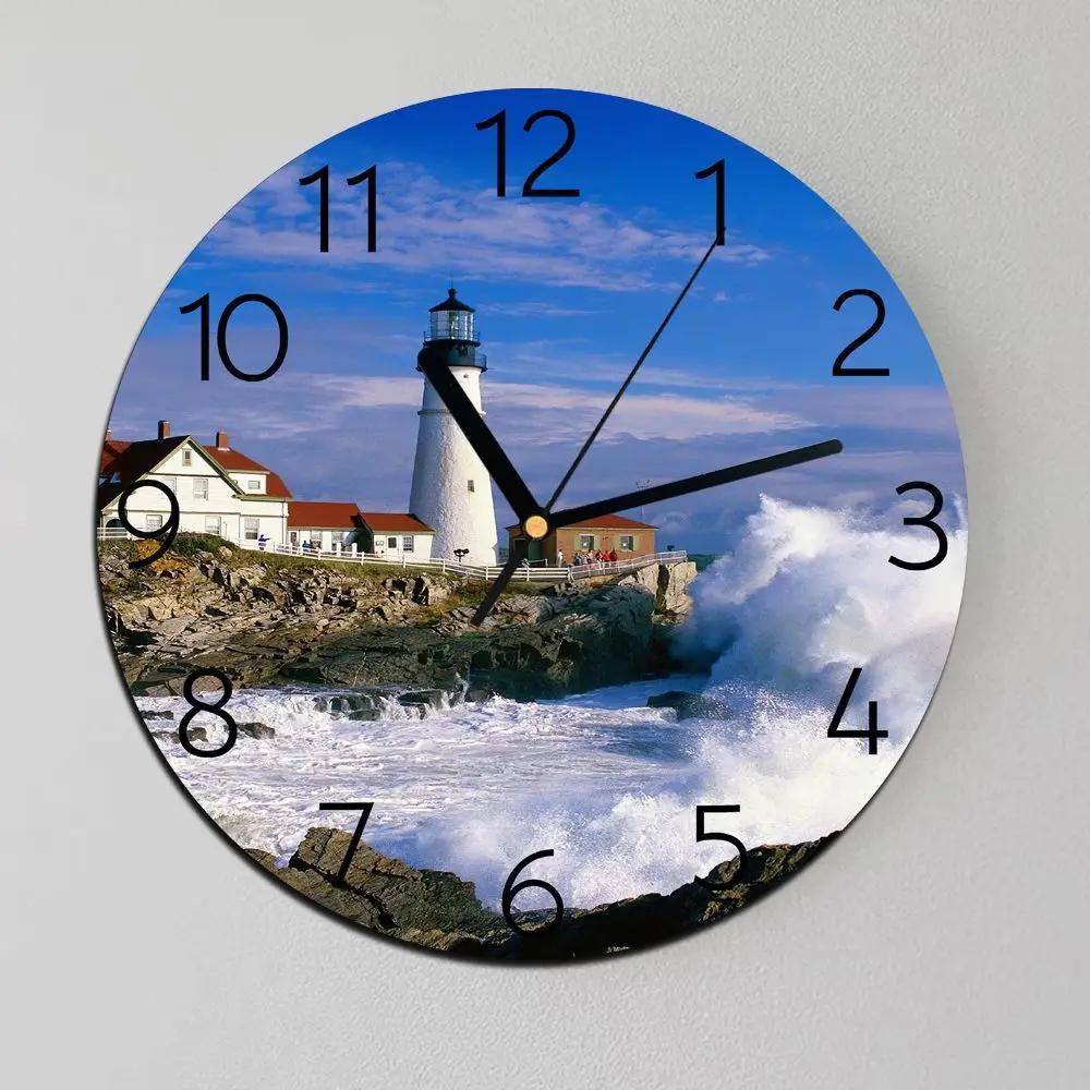 10 Inch Silent Xyloid Wall Clocks Decorative Non Ticking Clock for Home Office Kitchen Bedroom Living Room, Bedroom, Study