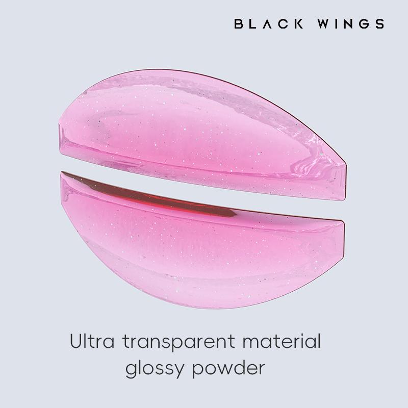 BLACKWINGS 1 Pair Eyelash Perm Silicone Pads, Curling Pads for Lash Lift, with Size Guide Chart, Hypoallergenic Reusable Accessories