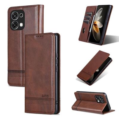 For OPPO A6 Pro 5G Global AZNS Magnetic Calf Texture Flip Leather Phone Case