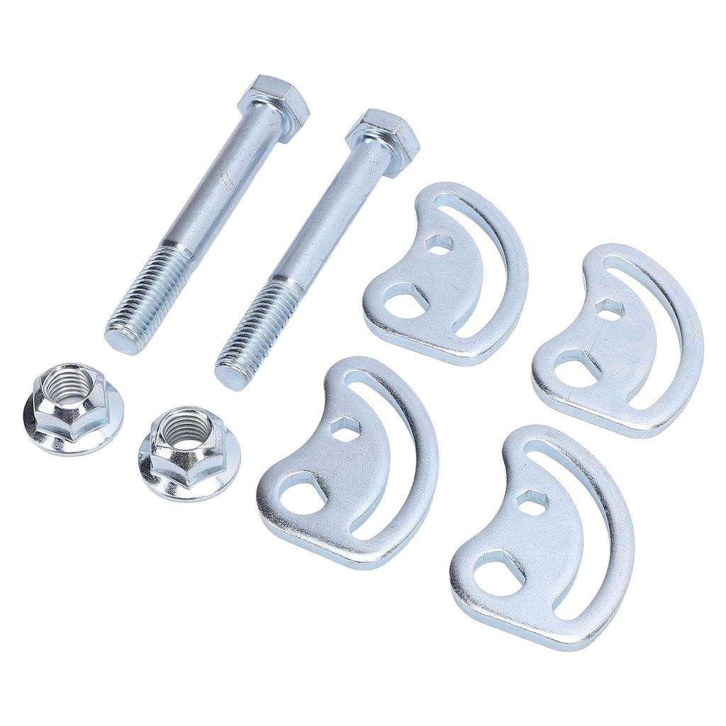 2 STÜCK Oberer Querlenker Sturz-Kit Eisen + 1,5 Grad Sturzschrauben Einstell-Kit Ersatz für XL 1500 2500 Silber
