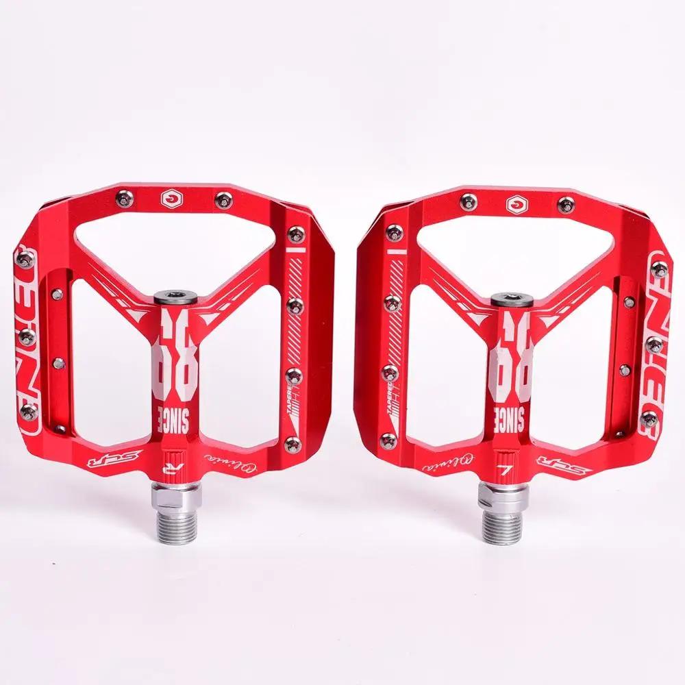 ENLEE KRSEC MTB Pedals, CNC Aluminum, High Strength, Wide Platform, Front Lock, Chromoly Axle Bicycle accessories