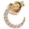STAR JEWELRY K18 0.03 DIAMOND MOON PIERCED EARRING Diamond Moon Single Ear earring Yellow GoldUsed