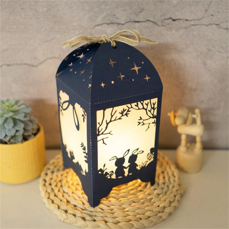 Kaninchen Lampe Stanzform Scrapbooking Stanzformen Vorlagen Für Scrapbooking Journal Verpackung Fotoalbum Dekoration