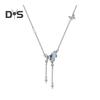 Dame Halskjede Kobber Sommerfugl Anheng Dusk Cubic Zirconia Elektrobelagt Justerbar Lengde Ball Party Halskjede Hals Smykker