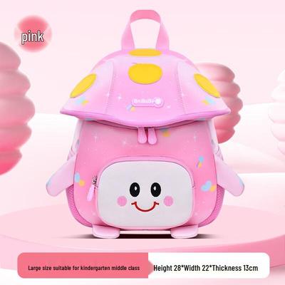Children's Mushroom Backpack with Anti-Lost Leash