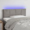 VidaXL LED Headboard Bedroom Furniture Single Bed Accessory Headboard Bed Frame Interior Light Grey 3121648