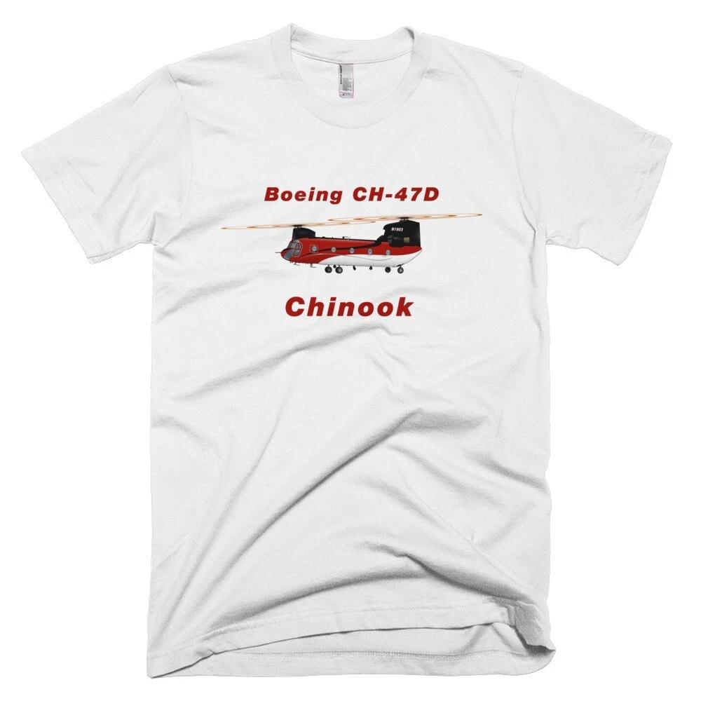 Boeing CH-47D Chinook (Red/Black) Helicopter T-shirt - Personalized with Your N# L