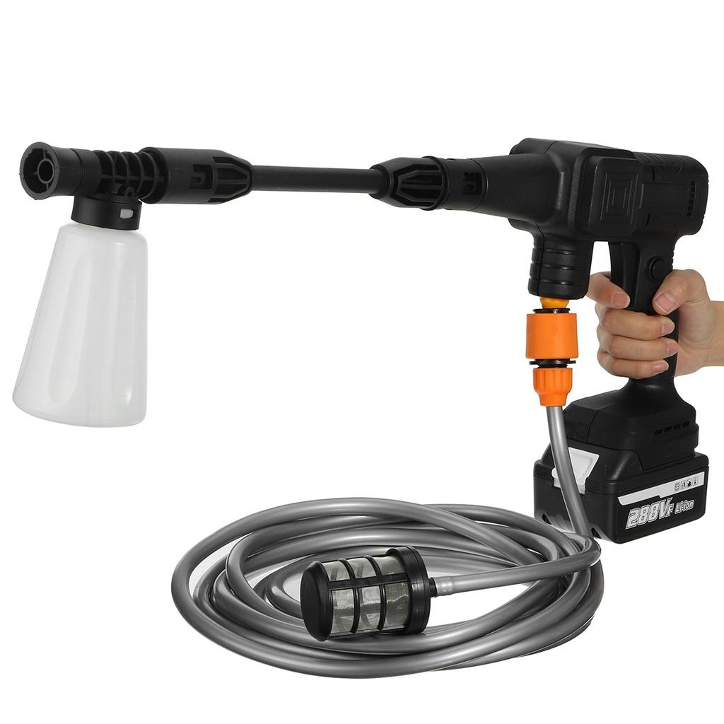 50 bar 1500W 288VF Billader Elektrisk Spyler Skumpistol for 18V Batteri Batteridrevet Høytrykksvasker