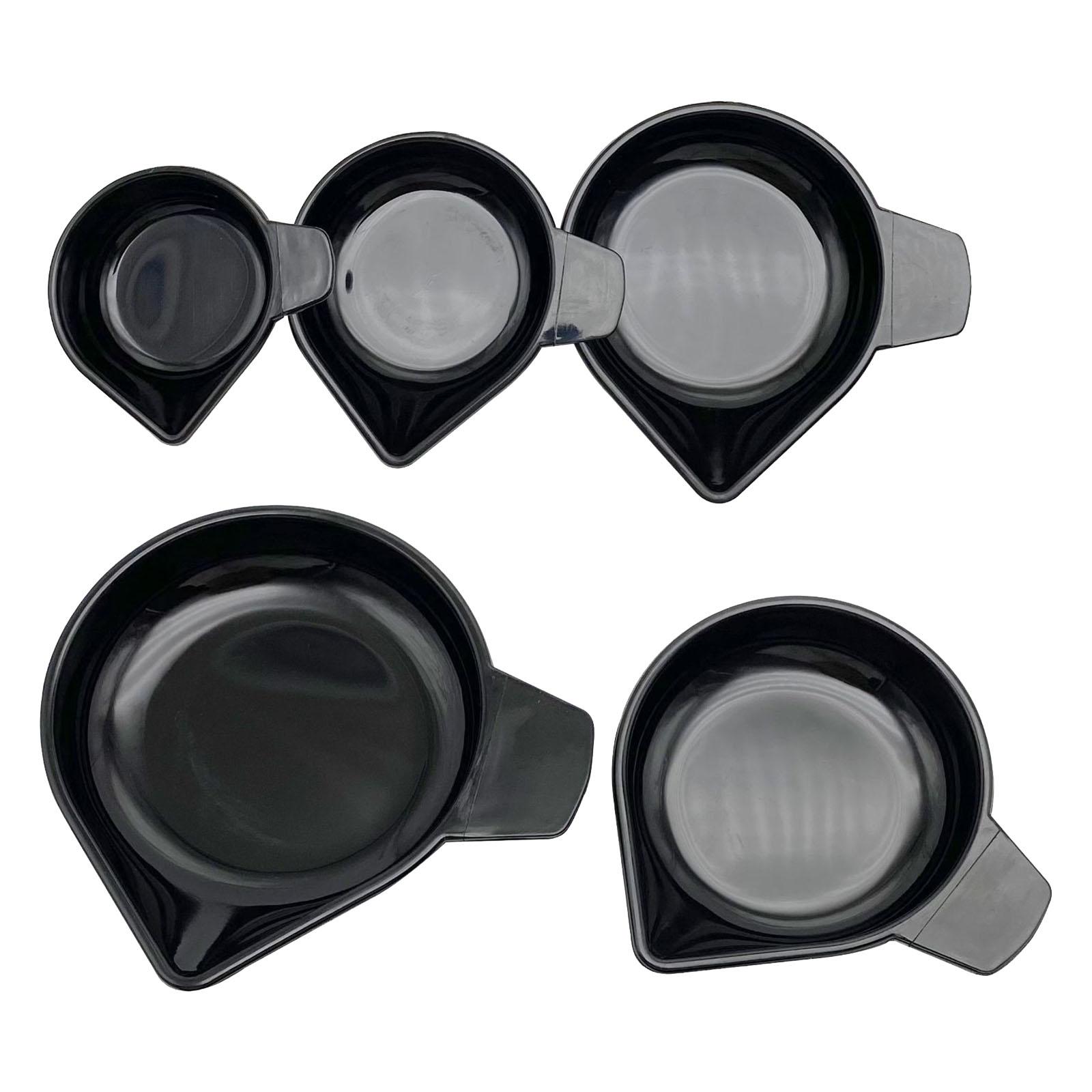 

Set Of 5 Lightweight Plastic Weighing Bowls For Precise Liquid And Powder Measurements Home Retail & Laboratory Setting