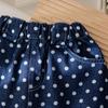 Summer Polka Dot Denim Short Skirt for Girls Summer Half Length Skirt Fashionable Skirt for Baby Girls