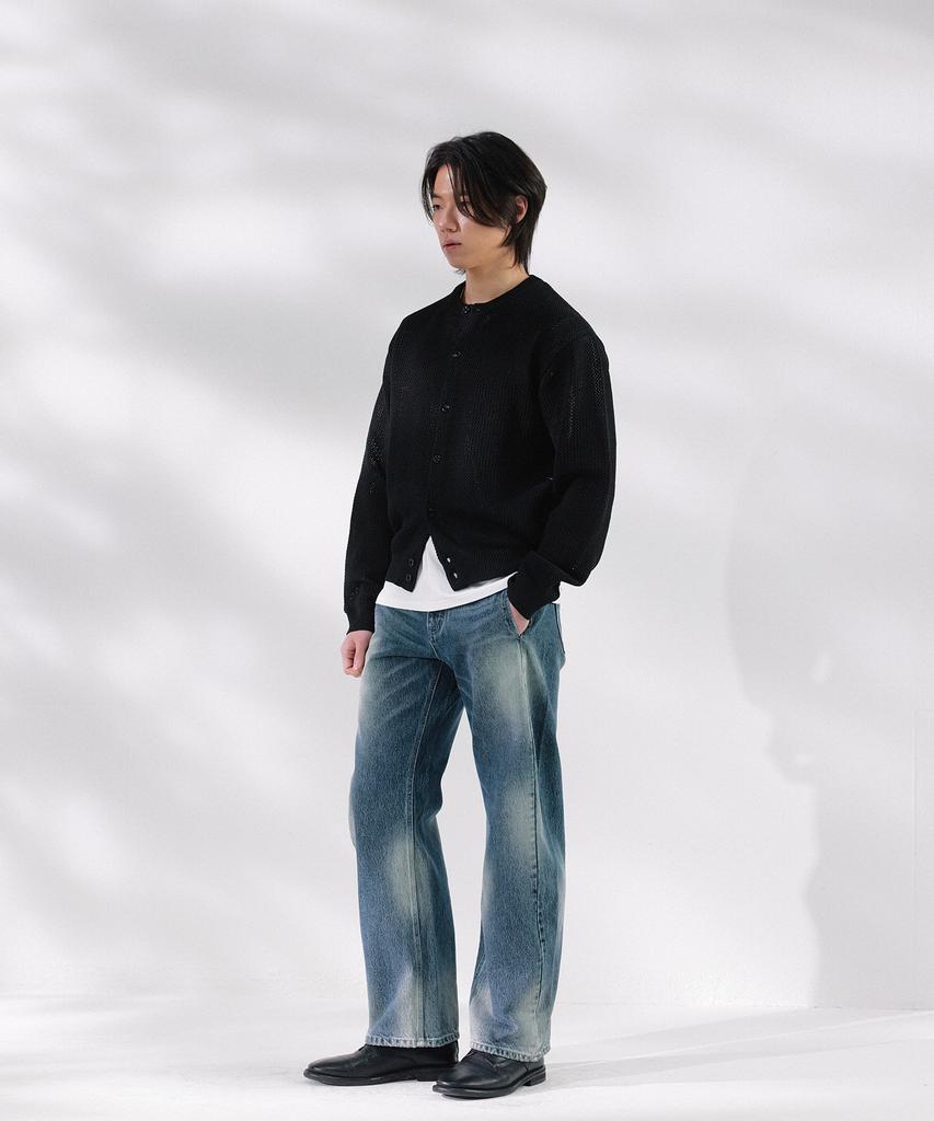 Nonblank Crop Round Ls Cardigan_Black