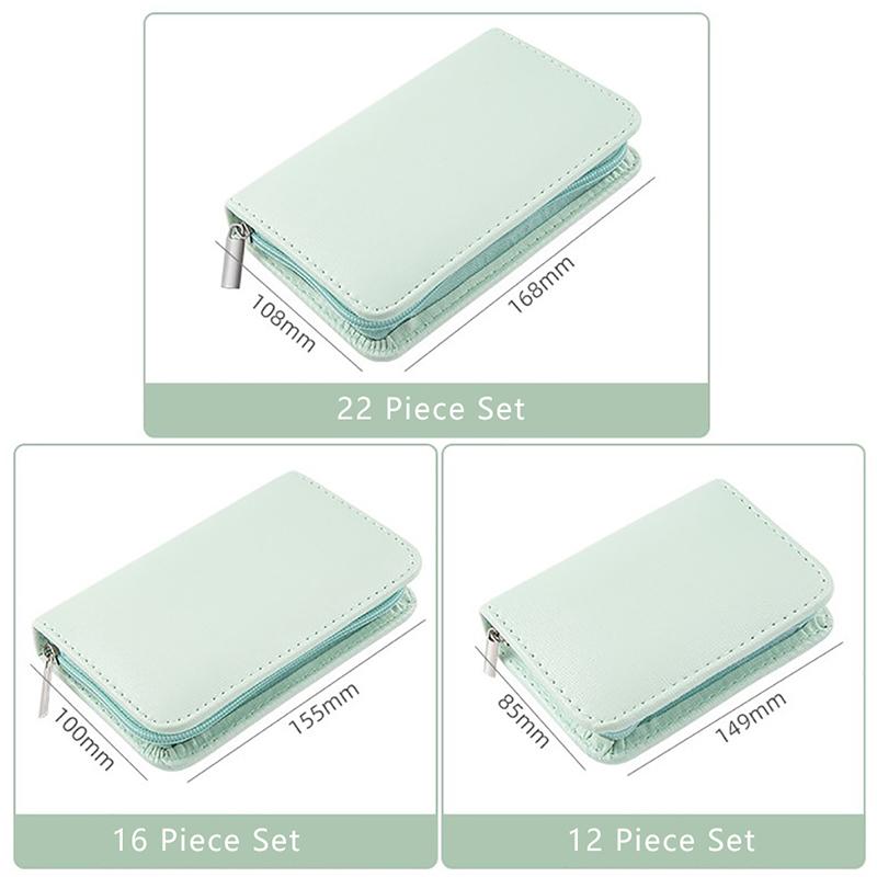 7/9/10/12/16/18/22/26pcs Nail Knife Set Stainless Steel Beauty Set Zipper Bag Manicure Knife Planer Nail Pliers Manicure Tools