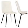 Marco Chair Beige Velvet Black Legs
