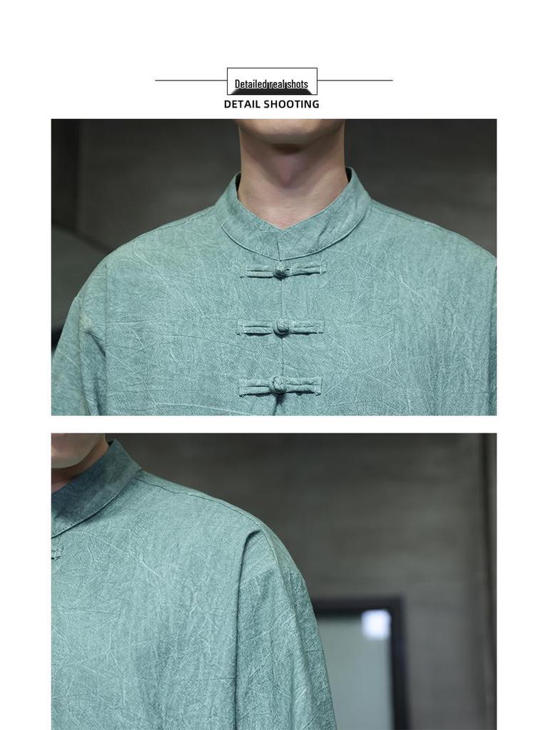 2024 Plus Size Men's Casual Chinese Style T-shirt