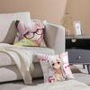 Cute Vibrant Japanese Idol SSuper Sonico Cushion Cover Throw Pillow Cover Hidden Button Durable Polyester Chair Cushion
