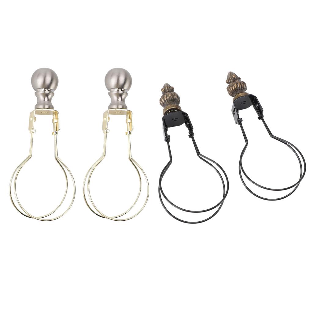 2pcs Lamp Bulb Clip Adapter Modern Stylish Metal Lampshade Holder Adapter Clip On Lampshade Adapter