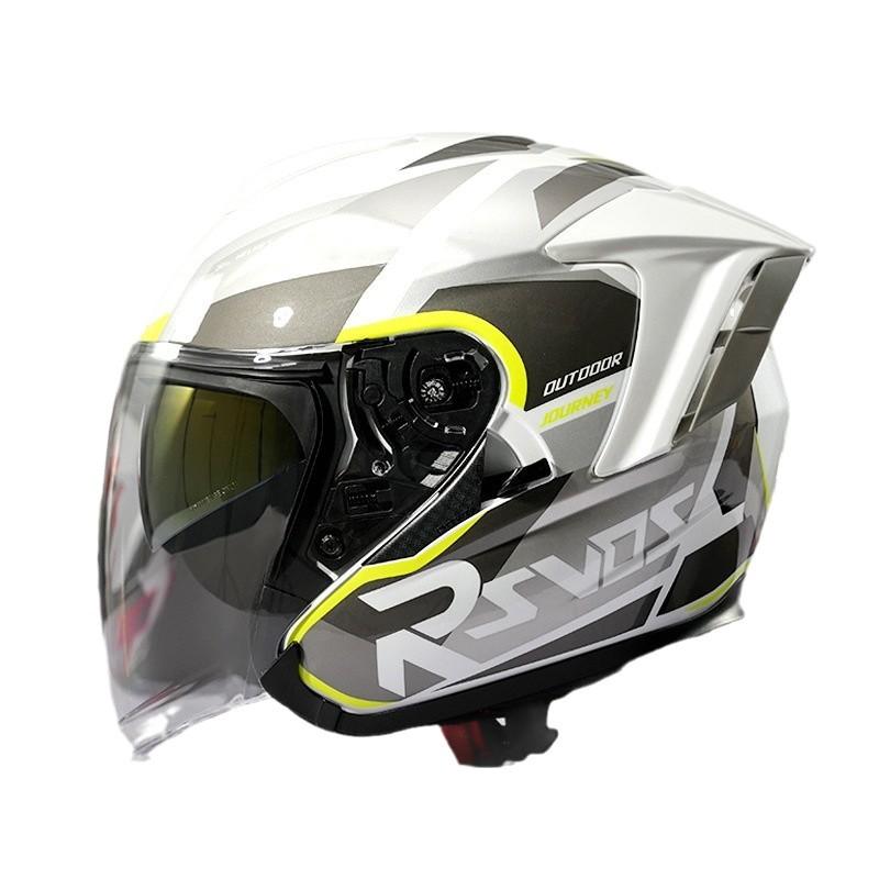 3/4 Open Face Motorcycle Helmet Men Adult Full Coverage DOT ECE Certified Use ABS Material Lightweight Safety Gear