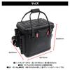 DRESS Stealth Black Fishing Tackle Bag with Mesh EVA Rod Fishing Tackle Fishing Tackle Emergency Preparedness Storage Container Pocket, Approx. 34L,