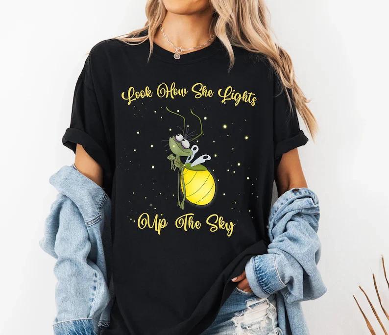 The Princess And The Frog Look How She Lights Up The Sky Shirt S
