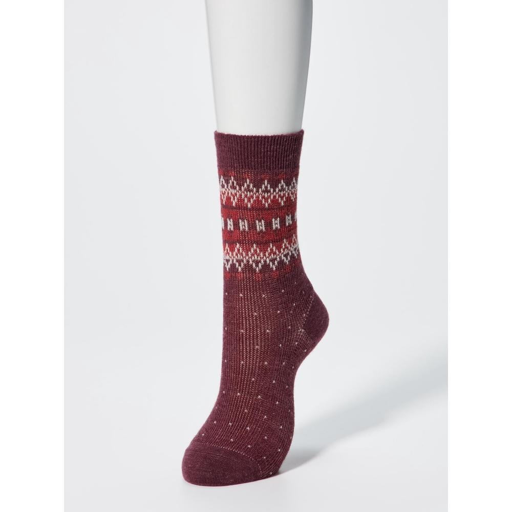 Uniqlo Heattech Socks  Fair Isle  B