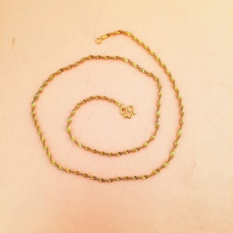 

Золотое Качество Высокое Покрытие Тонкая Цепочка Ожерелье Декоративное Девушки Нежное Изящное