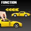 1:32 Mazda RX7 FD3S racing sports car alloy toy car model door opening steering pull back sound and light holiday gift