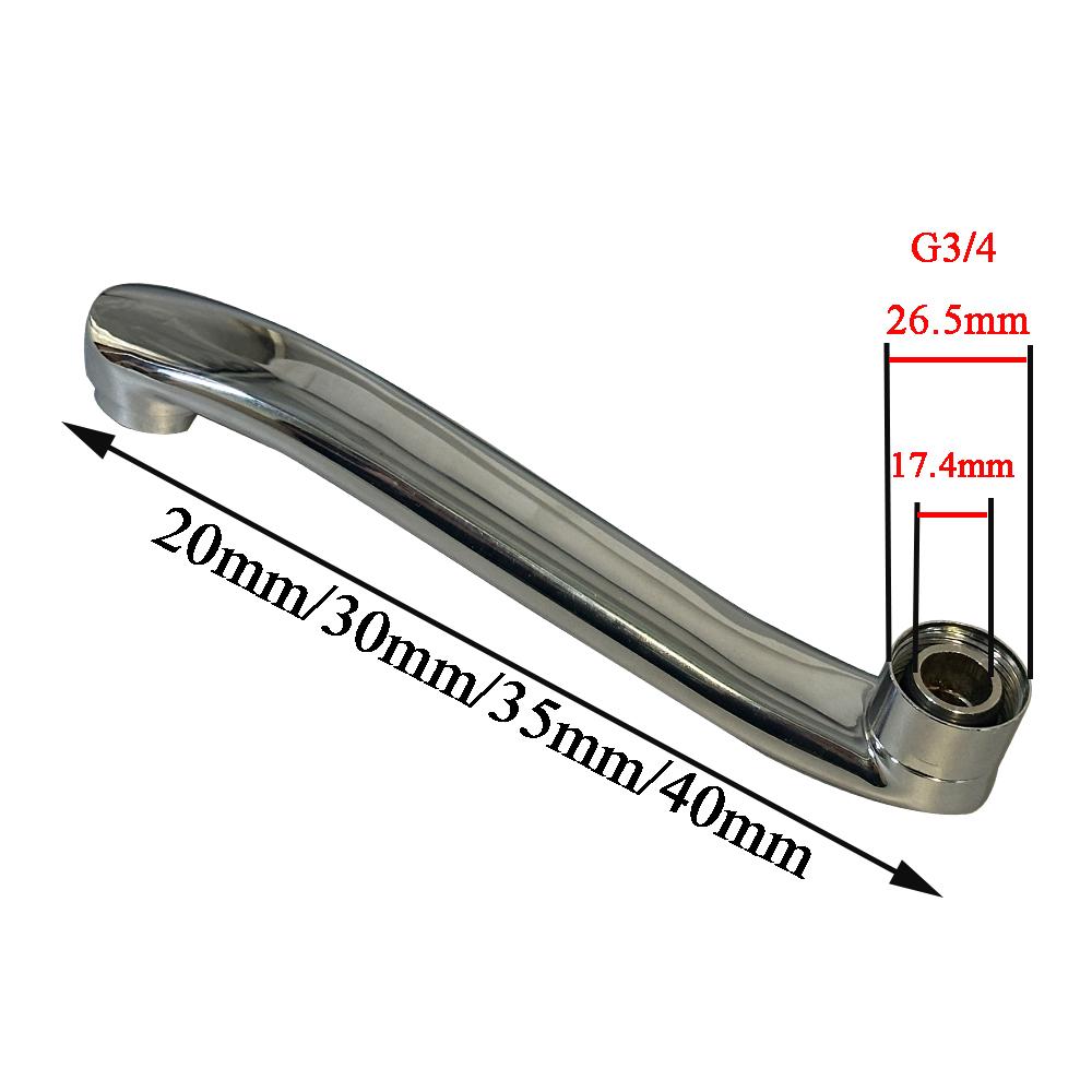 Herramienta de Reparación de Fugas para Grifo de Baño Bourdillat Codo de Salida de Agua Tubo de Extensión en S