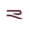 PCVHD1 R Logo Badge 3D Metal Car Metal Body Tail Trunk Sticker For Volkswagen VW Touran Beetle Golf Passat Jetta Polo Bora CC Lavida