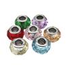 Colorful Acrylic Faceted Crystal Large Hole Beads for DIY Bracelets and Jewelry Accessories