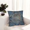 Flower Of Life Mandala Pillow Cover Double Sided Print Luxurious Pillow Cover Bedroom Living Room Sofa Spiritual Accessory Gift