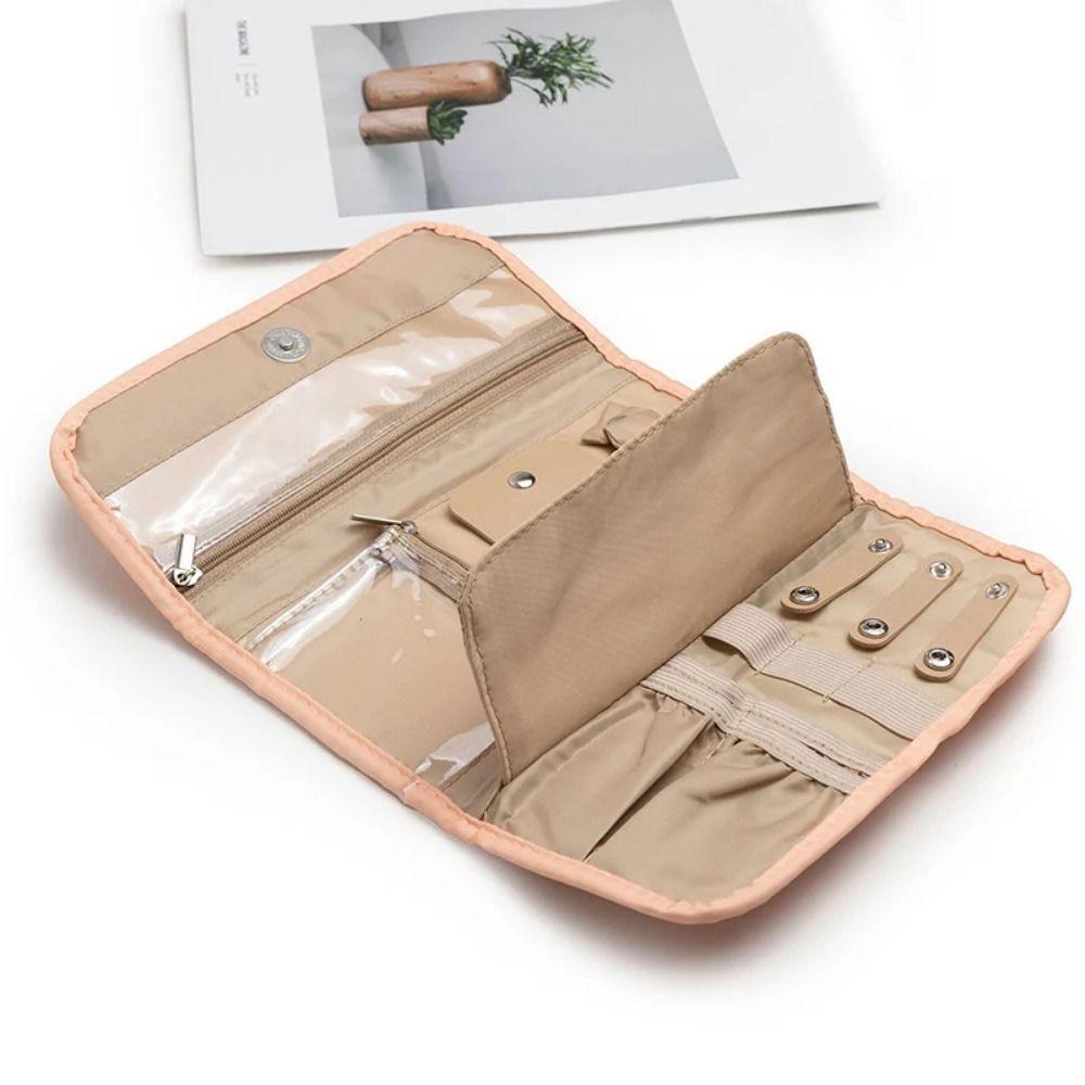 Portable Travel Jewelry Storage Bag Fashion Necklaces Storage Pouch Jewelry Display Case  Travel
