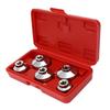 Universeller Ölfilterschlüssel- und Kappensatz, 5-teilig, 24 mm, 27 mm, 32 mm, 36 mm und 38 mm, mit Aufbewahrungsbox Ausziehwerkzeug für Geely und Ni