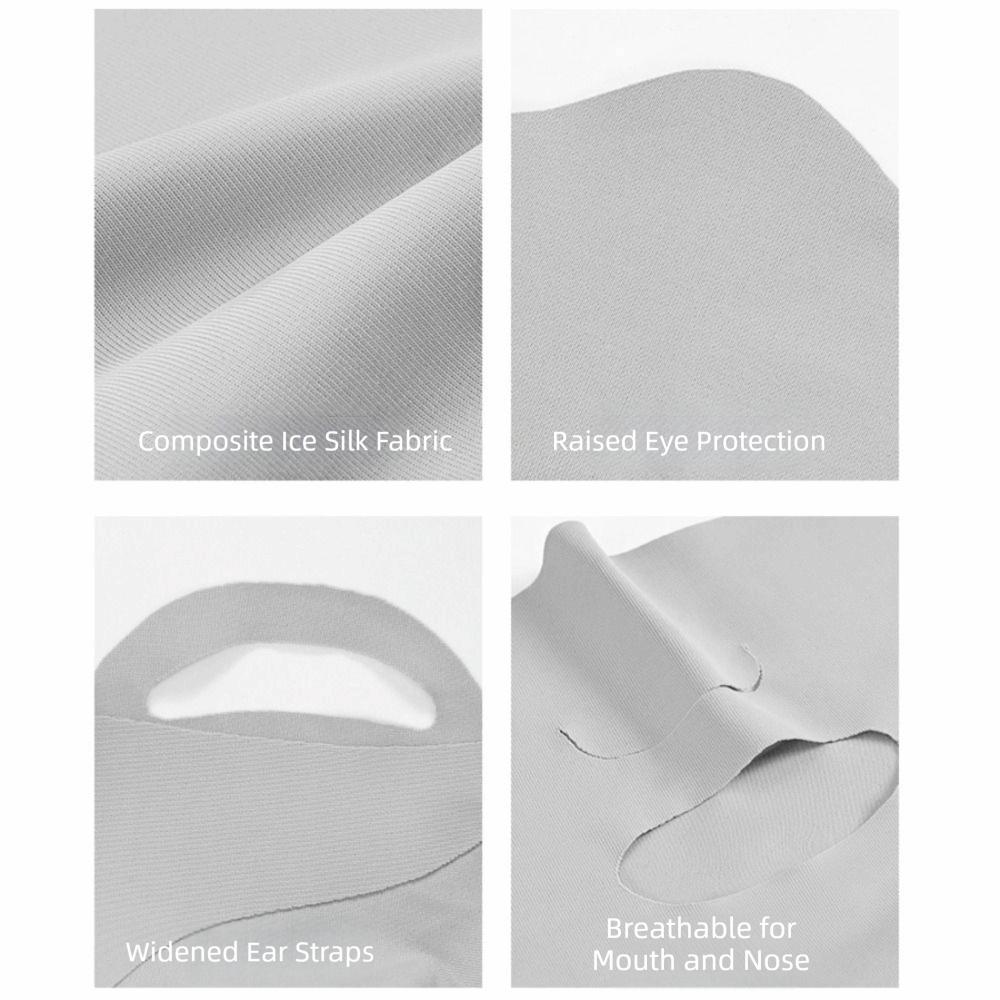 Breathable Sunscreen Mask Thin Face Cover Elastic Sunscreen Face Scarf Outdoor
