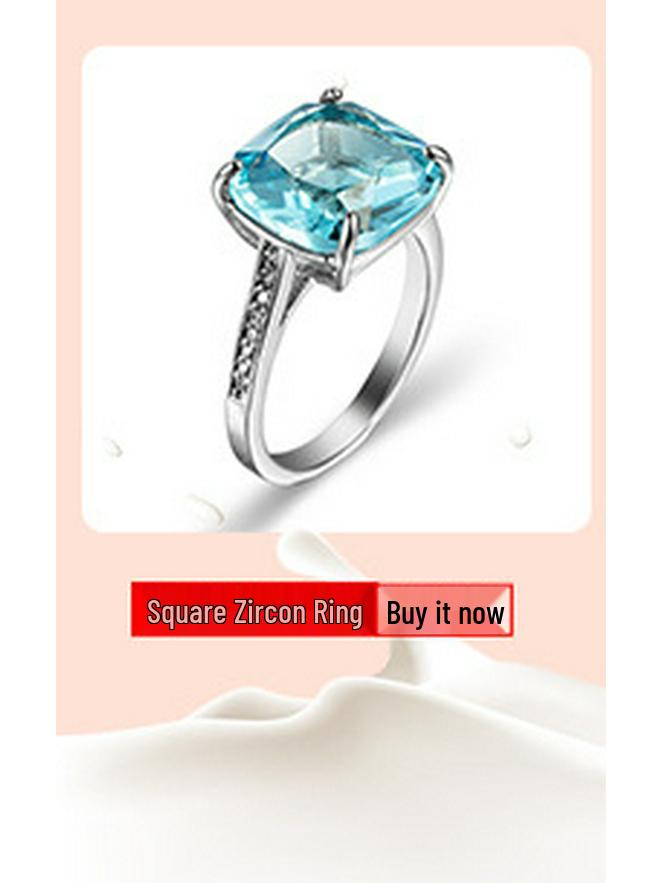 Ensemble de Bagues Diamant Zircon Rose - Accessoires de Bijoux Créatifs