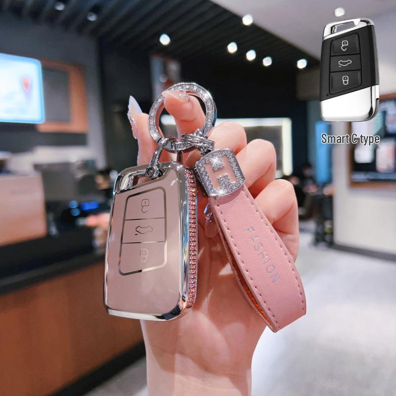 Volkswagen Key Case Cover for Sagitar, Magotan, Bora, CC, Polo, Tiguan, Tayron, Lamando, Passat