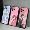 BL-Aniem Y-YBC Чохол для телефону для iPhone 17, 16, 15, 14, 13, 12 Plus, Max М'який силіконовий чорний чохол