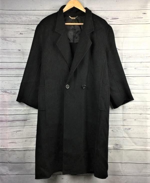 Made In Japan Louvre 100% Cashmere Chester Coat/Outer/Men's F/Black/Long Length(USED)