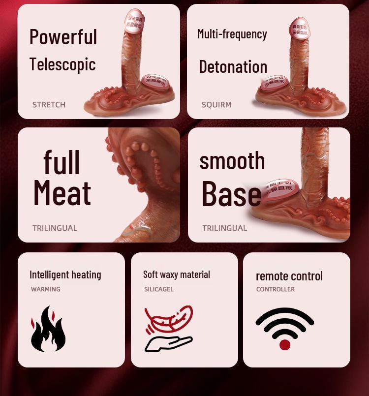 High-Speed Silicone Bullet Vibrator with Soft Flesh Simulation - Adult Sex Toy