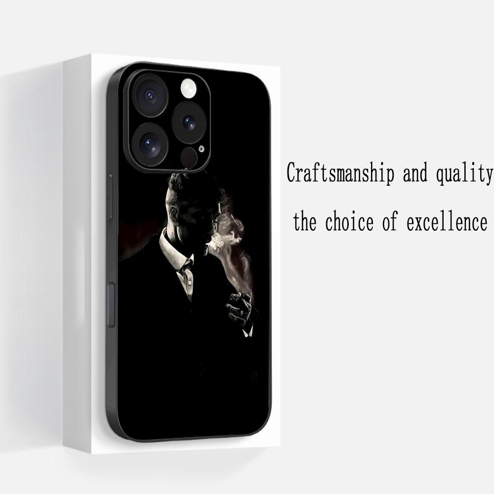 

Thomas Shel-bys cool movie man Phone Case For iPhone 16 16e 15 14 13 12 11 Plus Mini Pro Max Soft black Shockproof Cover iPhone 13