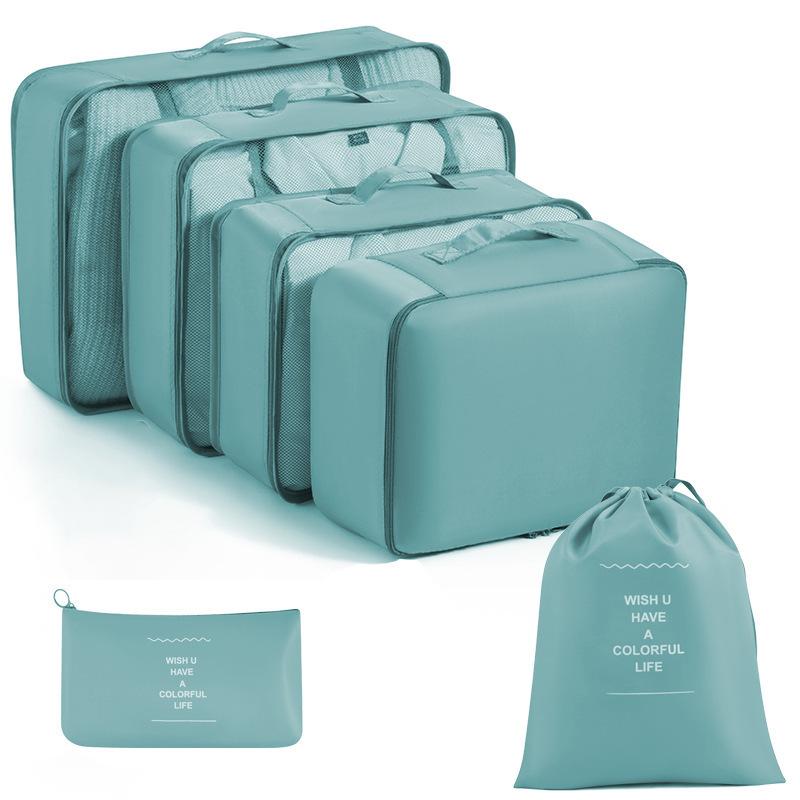 8-6 Pcs Travel Storage Bag Set, Clothing Organizer Packing Bags Suitcase Luggage Organizer Pouches