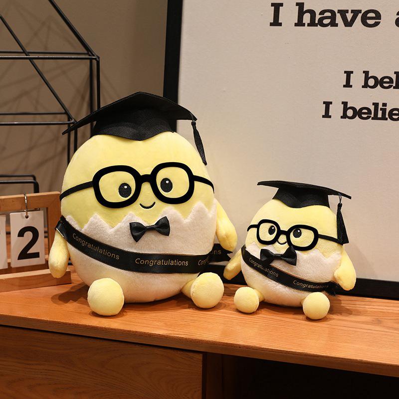 Egg Doctor Plush Toy with Hat - Gift for Teens