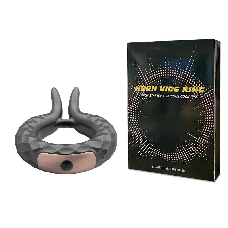 Penis Ring Vibrator for Man Trainer Stimulation Delay Ejaculation Sex Toys G Spot Masturbator Penis Rings  Sex Toy for Adult 18+