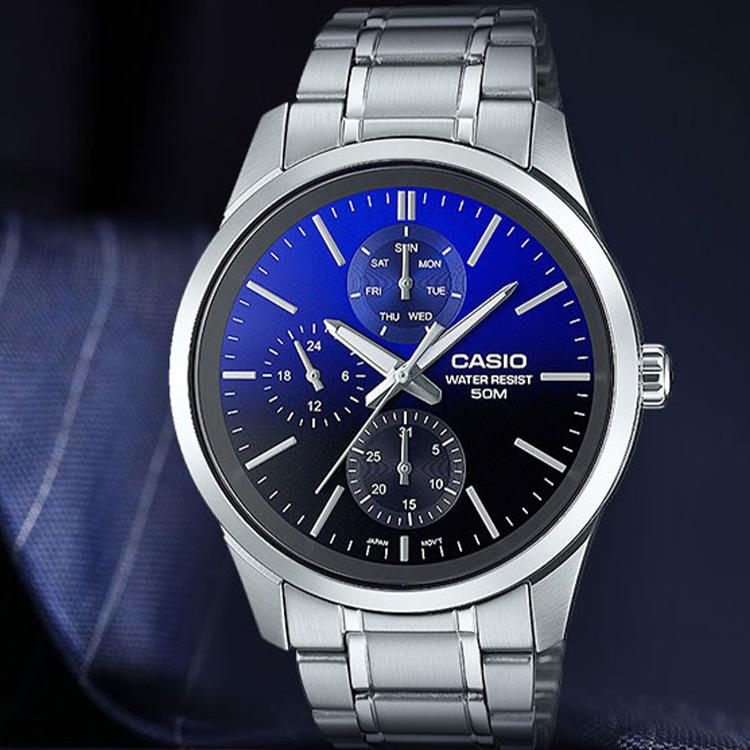 Casio Men Standard Series Blue Watch MTP-E330D-2AVDF