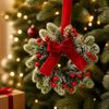 Red Berries Christmas Wreath Bow Door Hanging Wreath Christmas Artificial Wreath  Wall Decor