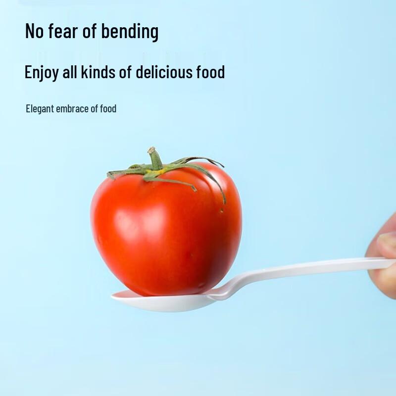 Individually Wrapped Biodegradable Disposable Spoons - 50 Pack