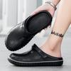 Baotou Solid Color Non-porous Hole Shoes Men's Summer Fashion Casual Large Size Chef Slippers Men Wear Beach Sandals