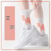 Trendy Mid-Calf Pure Cotton Sports Socks - Anti-Odor, High Waist, Perfect for Spring and Autumn, Ideal Match for White Shoes
