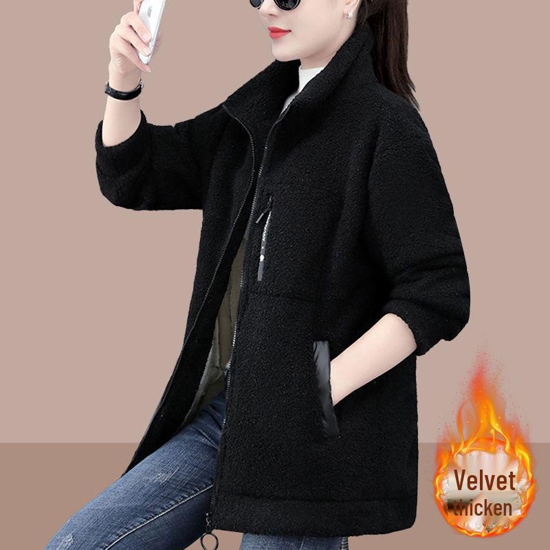 2025 Women's Winter Lambswool Fleece Jacket: Warm, Thickened, Casual, and Versatile